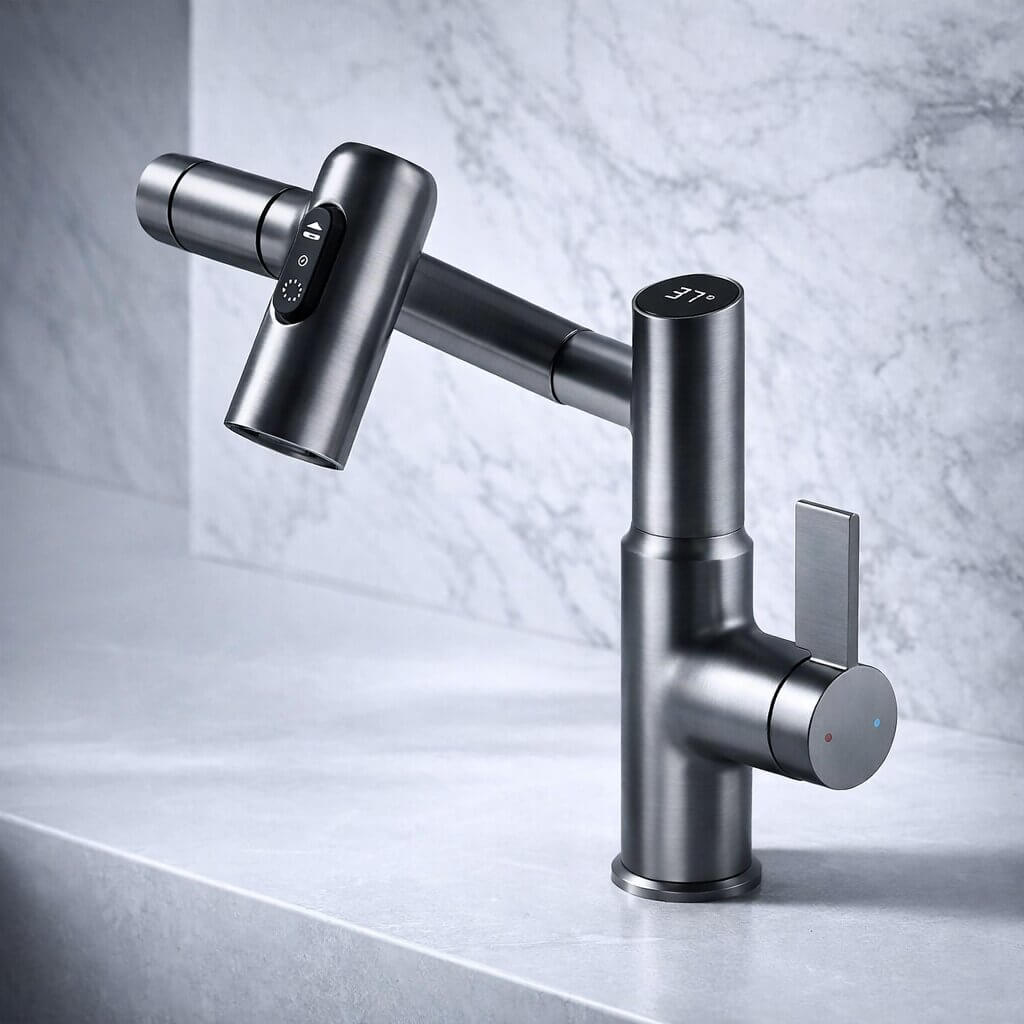 Küchen- & Badezimmerarmatur | Flexibler Küchenwasserhahn | Spültischarmatur | Aqualior