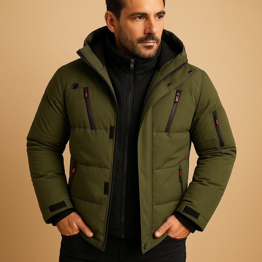 Herren wasserdichte Winterjacke mit warmem Futter | Outdoor-geeignetes Design